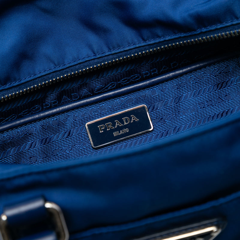 Vitello Trimmed Tessuto Satchel - Image 5