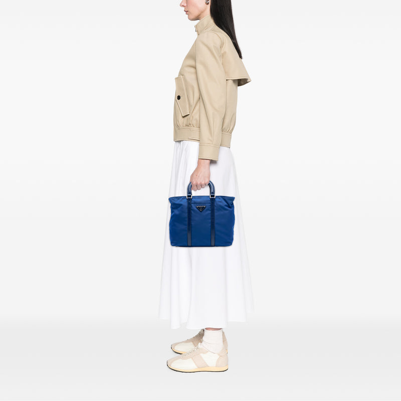 Vitello Trimmed Tessuto Satchel - Image 6