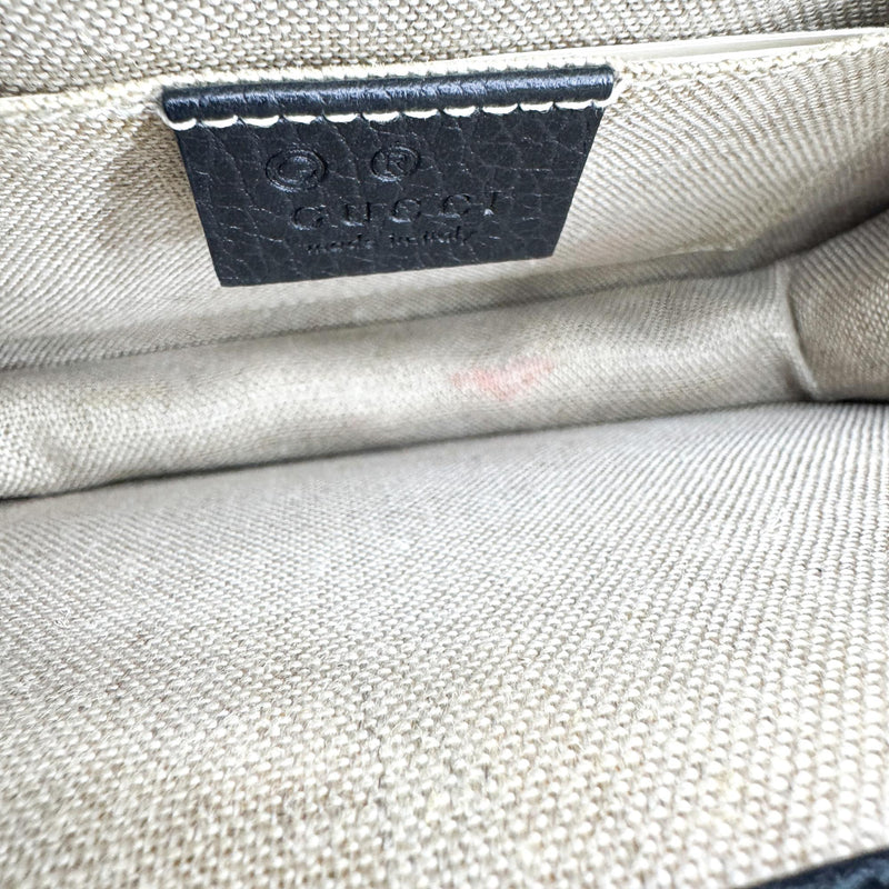 Gucci Interlocking Leather Black Bag