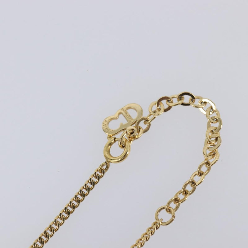 Christian Dior Cd Cube Charms Pendant Metal With Crystals Gold Bijoux