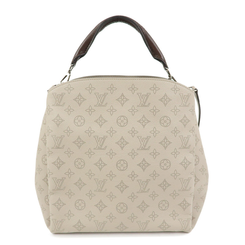 Louis Vuitton Babylone Mahina Leather Beige Bag