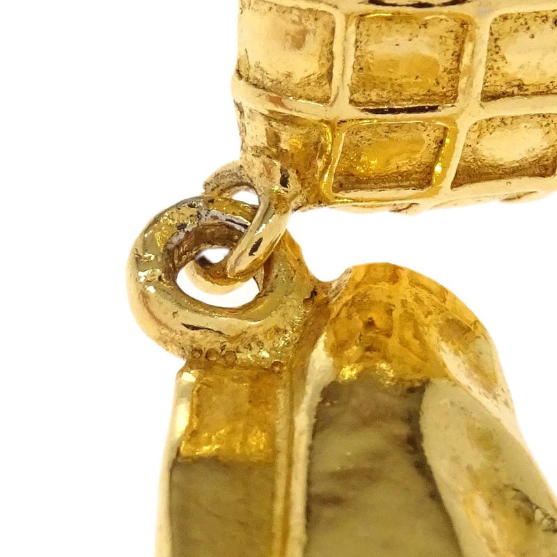 Chanel Cc Rhombus Clip-On Metal Gold Gold_plated Bijoux