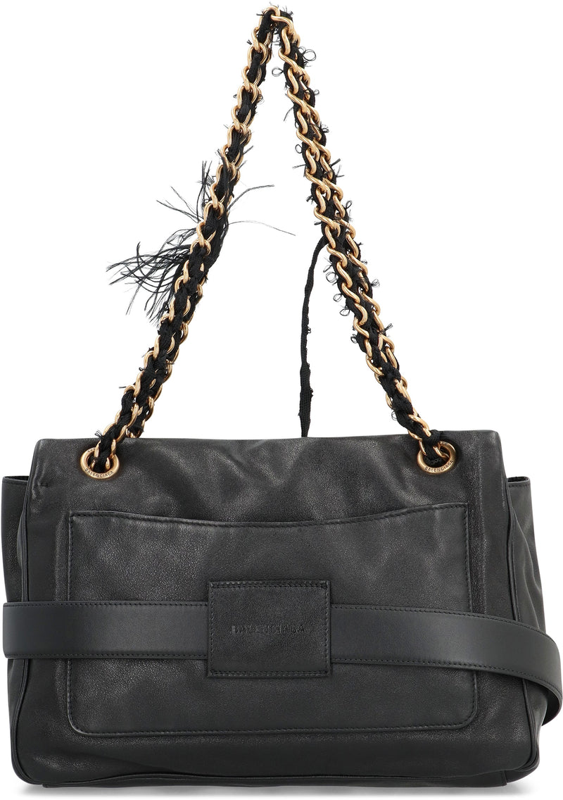 Balenciaga Modu Shoulder Bag — Black Calf Leather