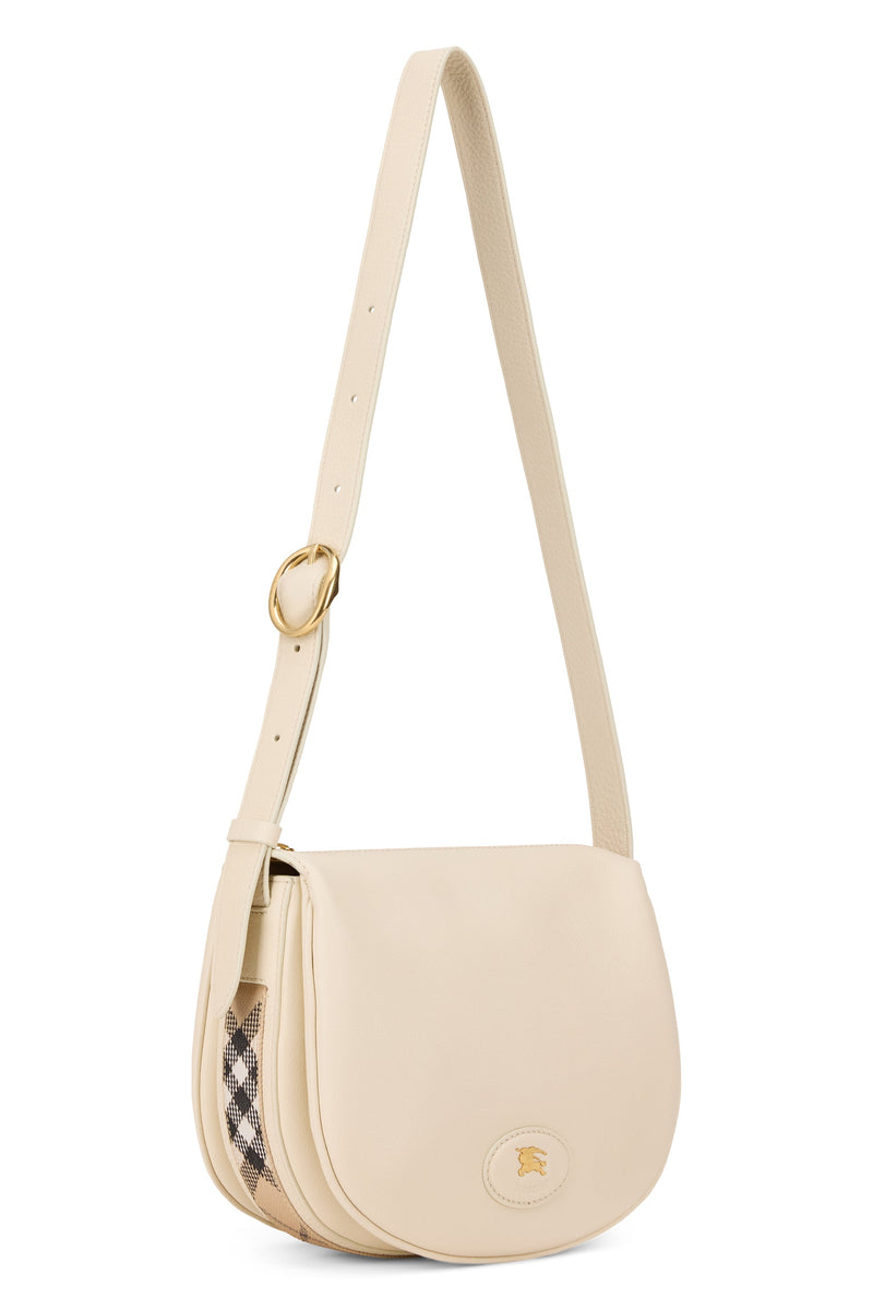 Burberry Tavistock Shoulder Bag — Beige Calfskin