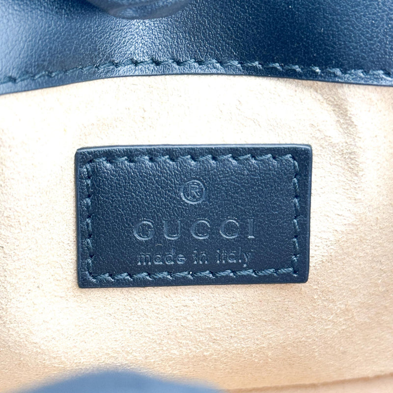 Gucci Gg Marmont Flap Matelasse Leather Black Bag