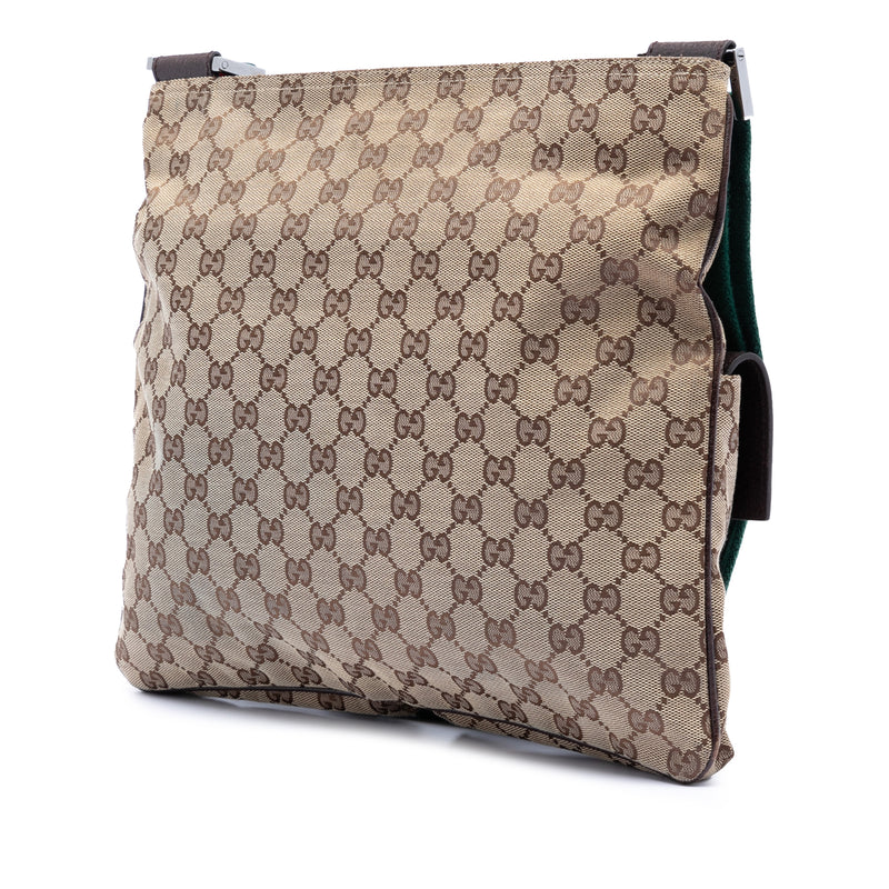 GG Canvas Web Double Pocket Crossbody - Image 2
