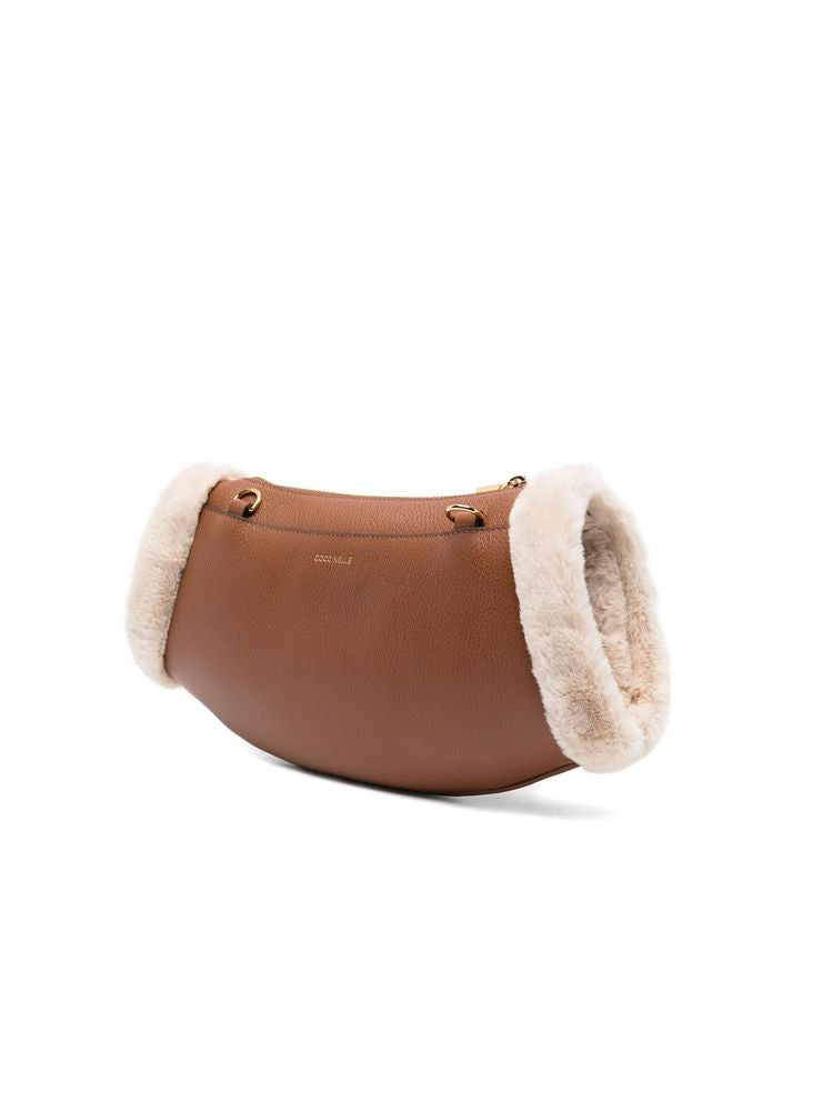 Coccinelle Crossbody Bag — Brown Cow Leather