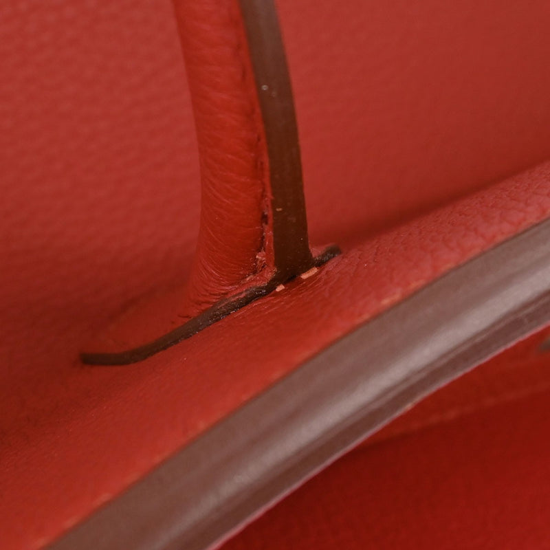 Hermes Birkin Red Togo With Gold Hardware Leather Bag