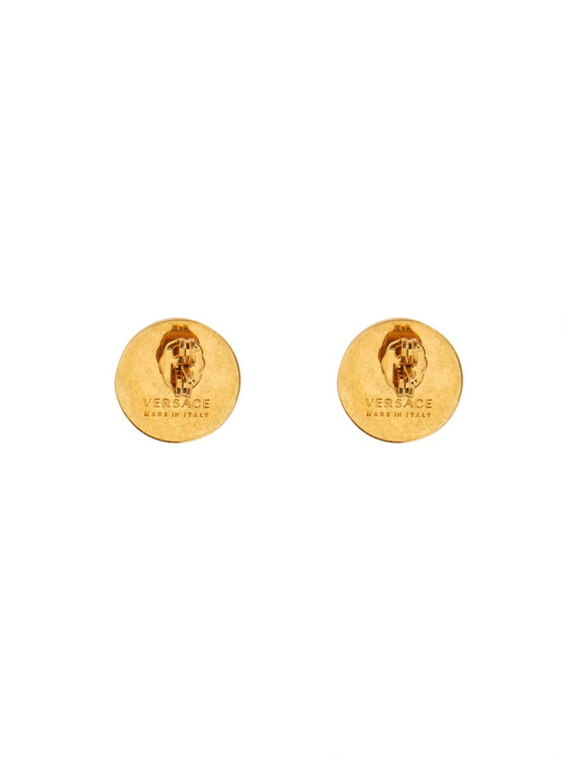Versace Tribute Earrings — Gold Brass