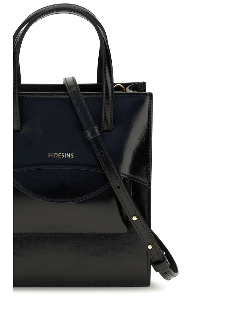 Hidesins Top Handle Bag — Black Calf Leather