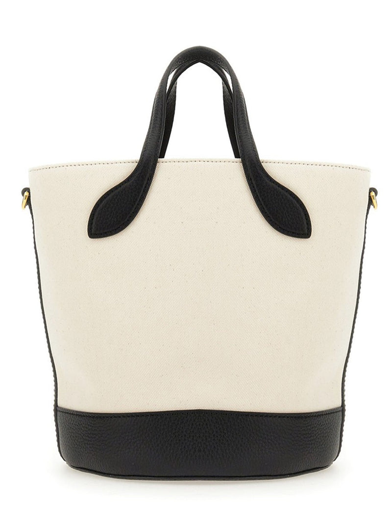 Bally Bucket Bag — Beige Leather