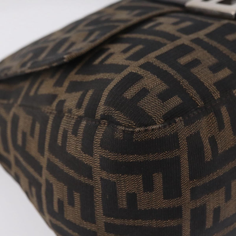 Fendi Zucchino Mamma Baguette Canvas Multicolour Bag