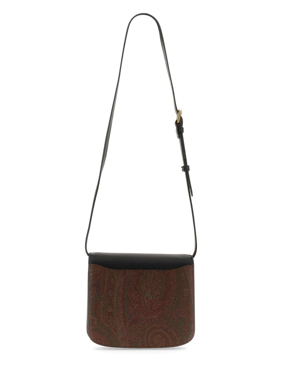 Etro Essential Shoulder Bag — Black Cotton