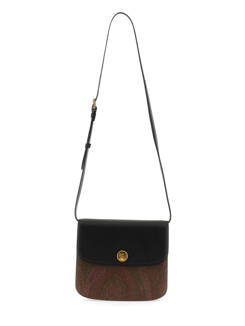 Etro Essential Shoulder Bag — Black Cotton