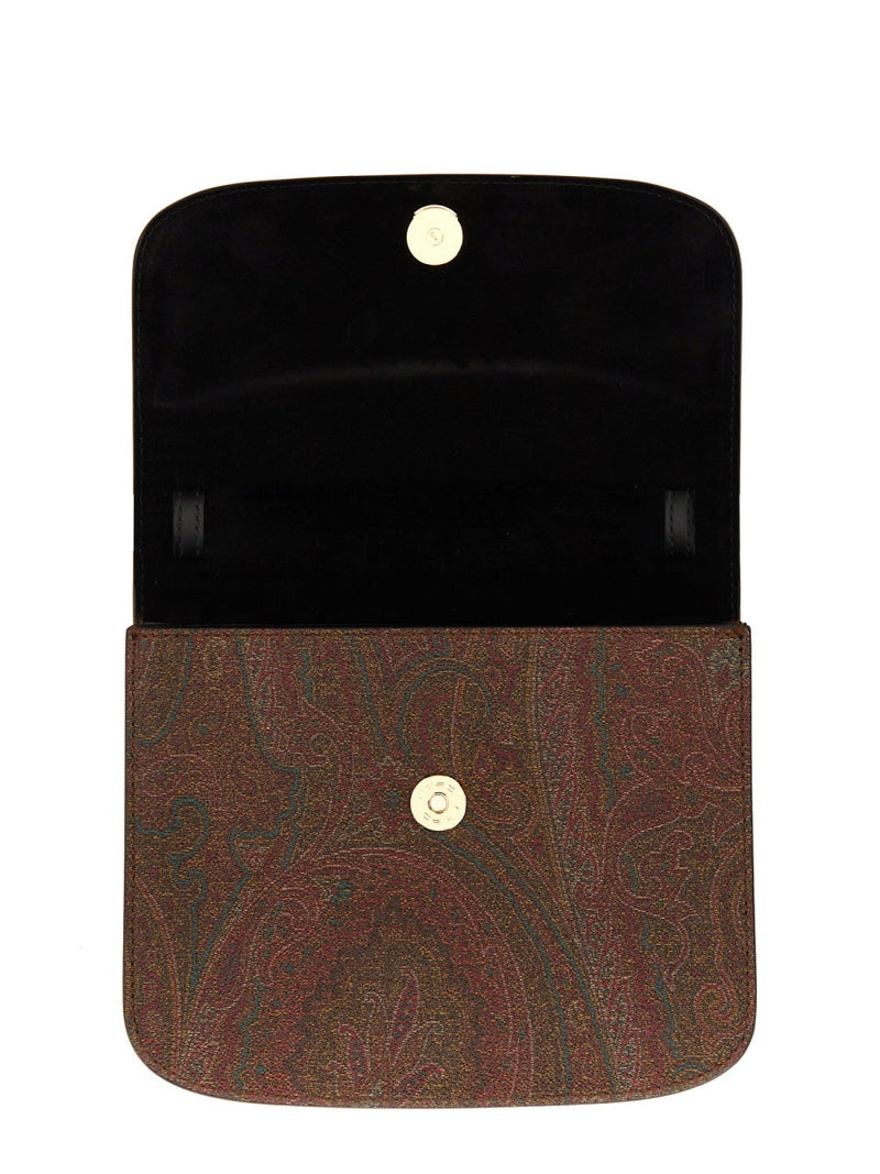 Etro Essential Shoulder Bag — Black Cotton