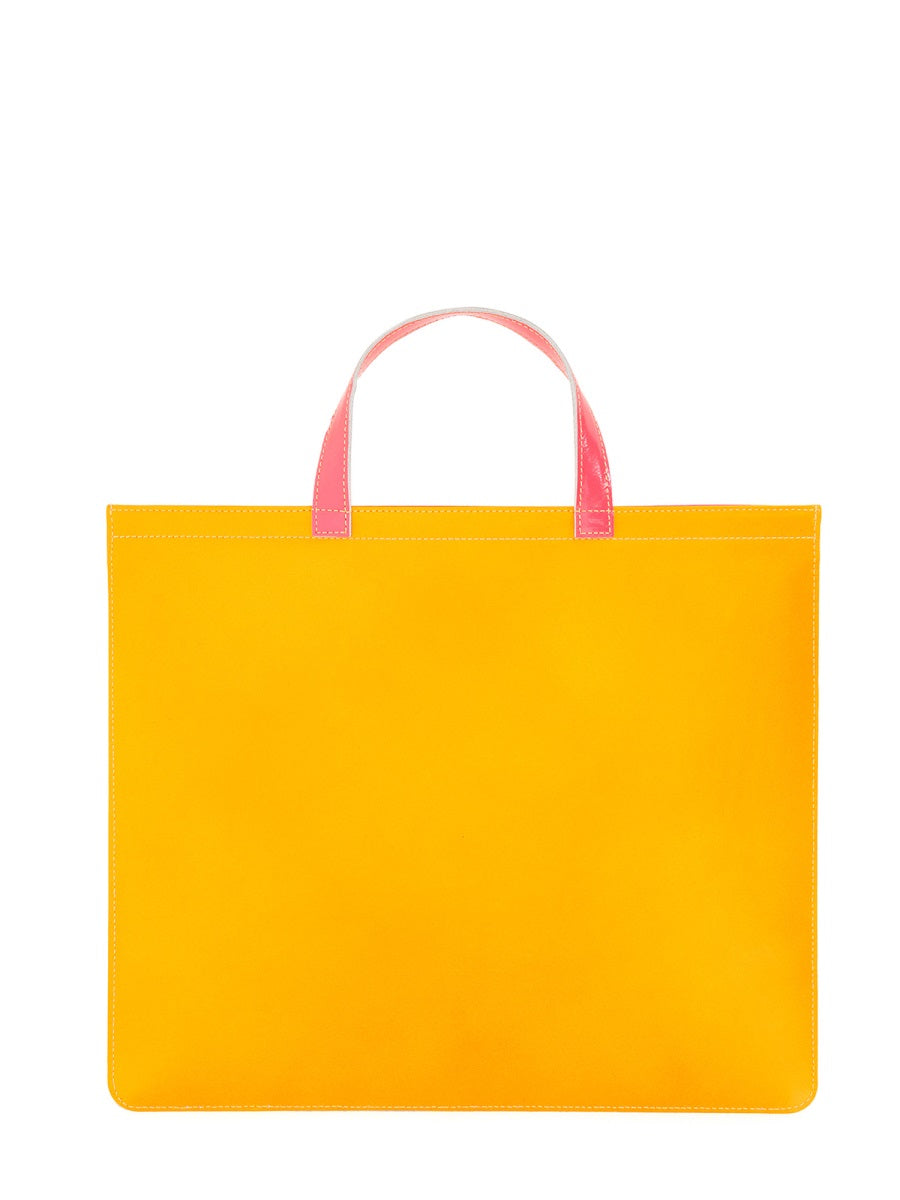 Comme Des Garçons Wallet Multicolor Leather Tote Bag —