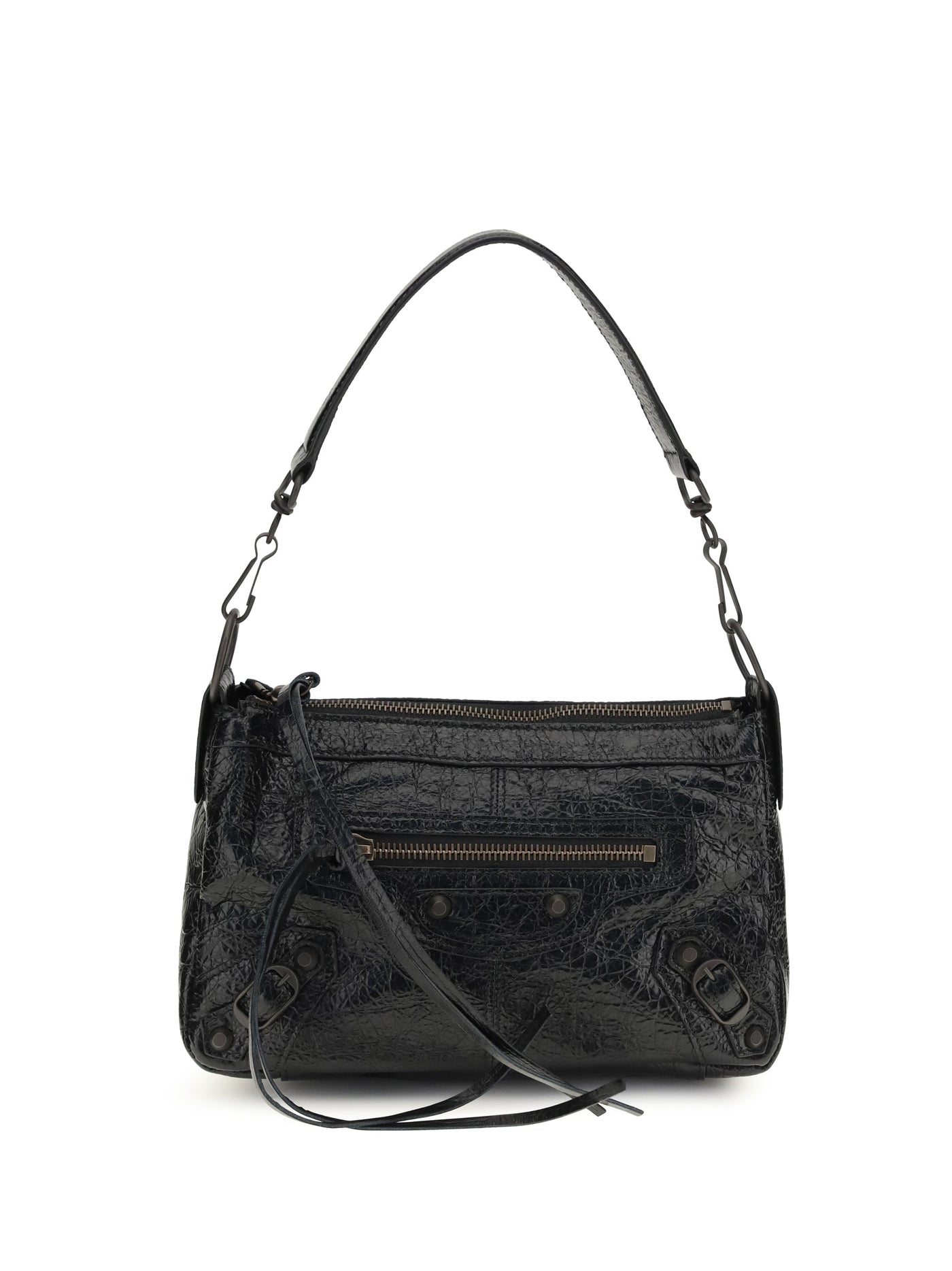 Balenciaga Le City Shoulder Bag — Black Lamb Ovis Aries