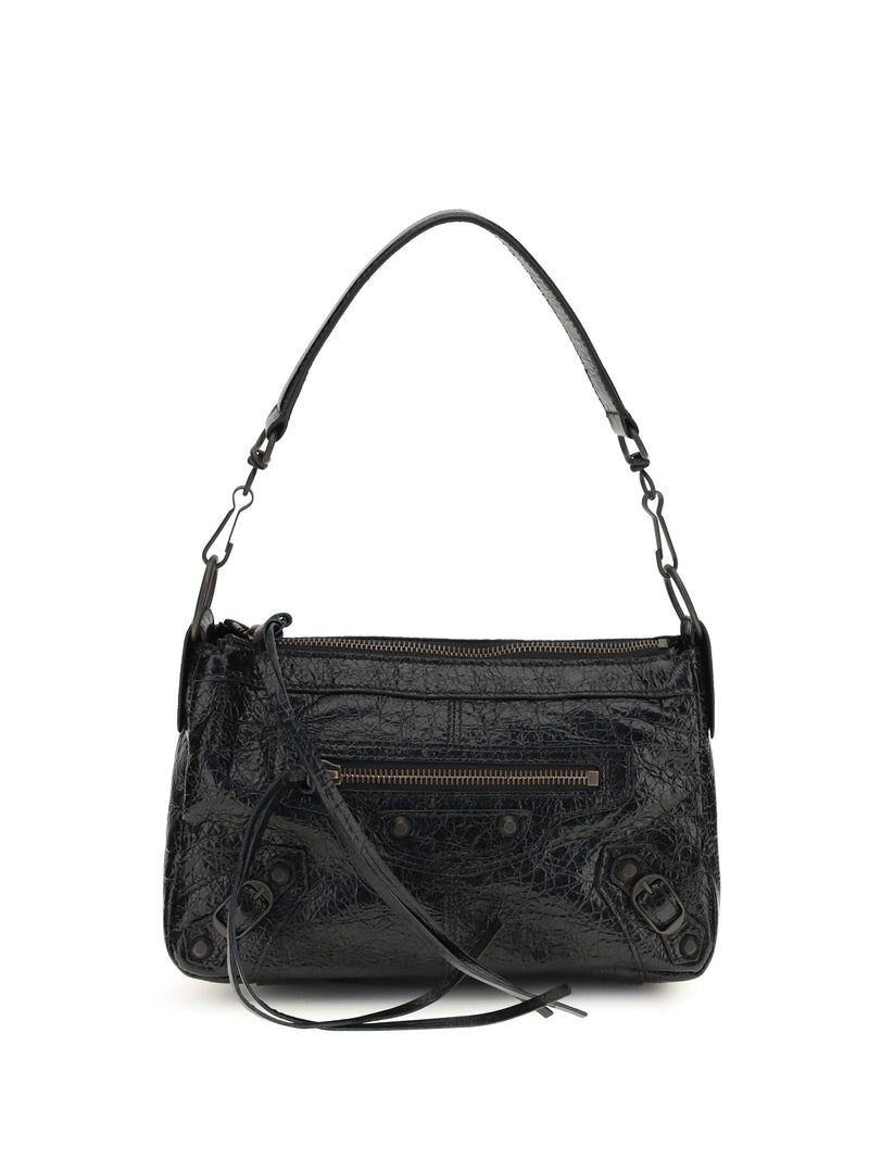Balenciaga Le City Shoulder Bag — Black Lambskin