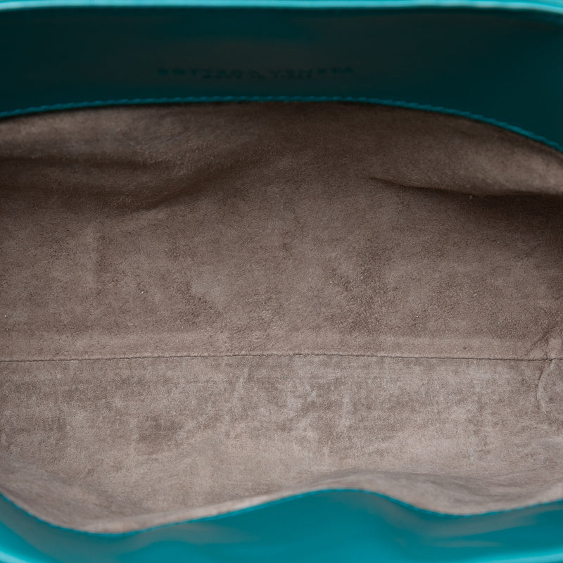 Small Nappa Intrecciato Roma Satchel - Image 4