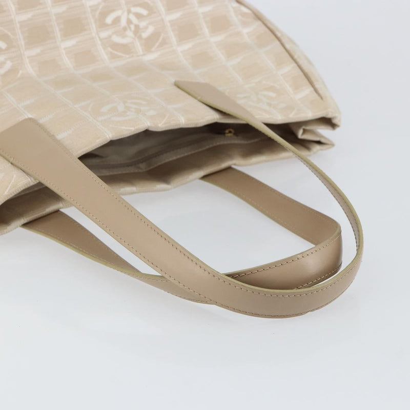 Chanel Travel Line Nylon Beige Bag