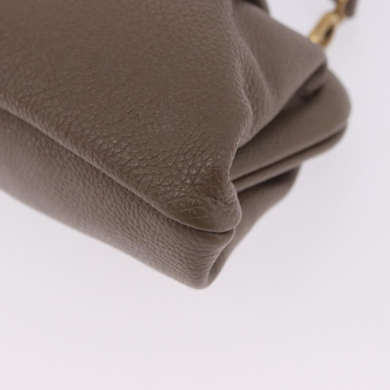 Balenciaga Cloud Clutch Leather Beige