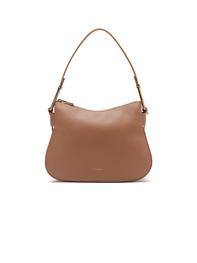 Coccinelle Magie Shoulder Bag — Beige Cowhide