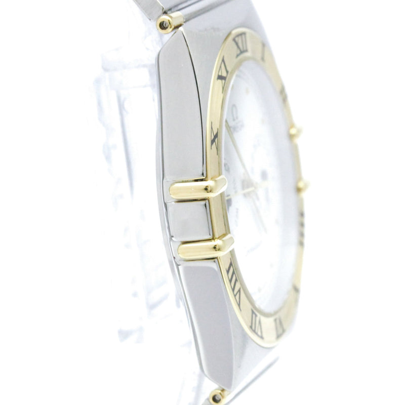 Omega Constellation Day Date Quartz Stainless Steel And Yellow Gold Watches
