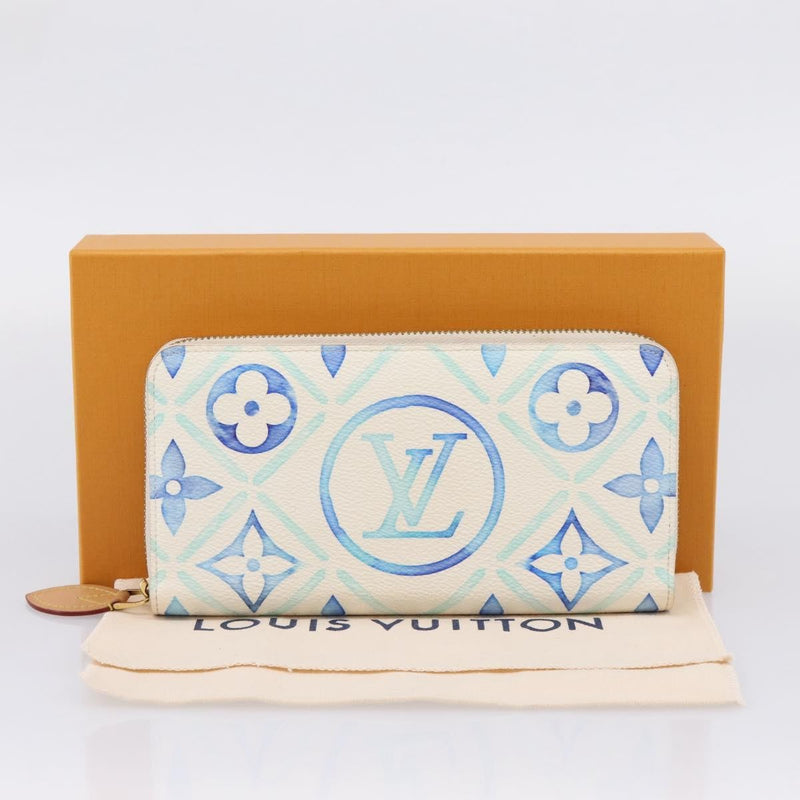 Louis Vuitton Zippy By The Pool Monogram Tile Canvas Blue Accessory