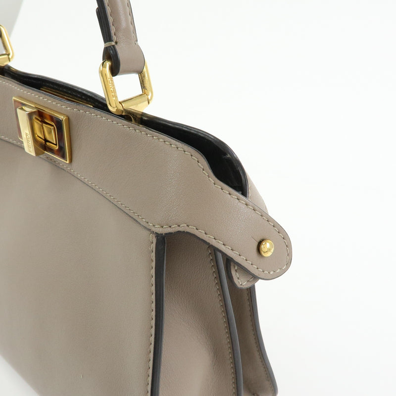 Fendi Peekaboo Iseeu Leather Gray Bag