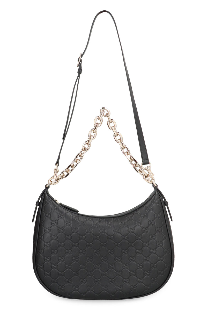 Gucci Shoulder Bag — Black Calf Leather