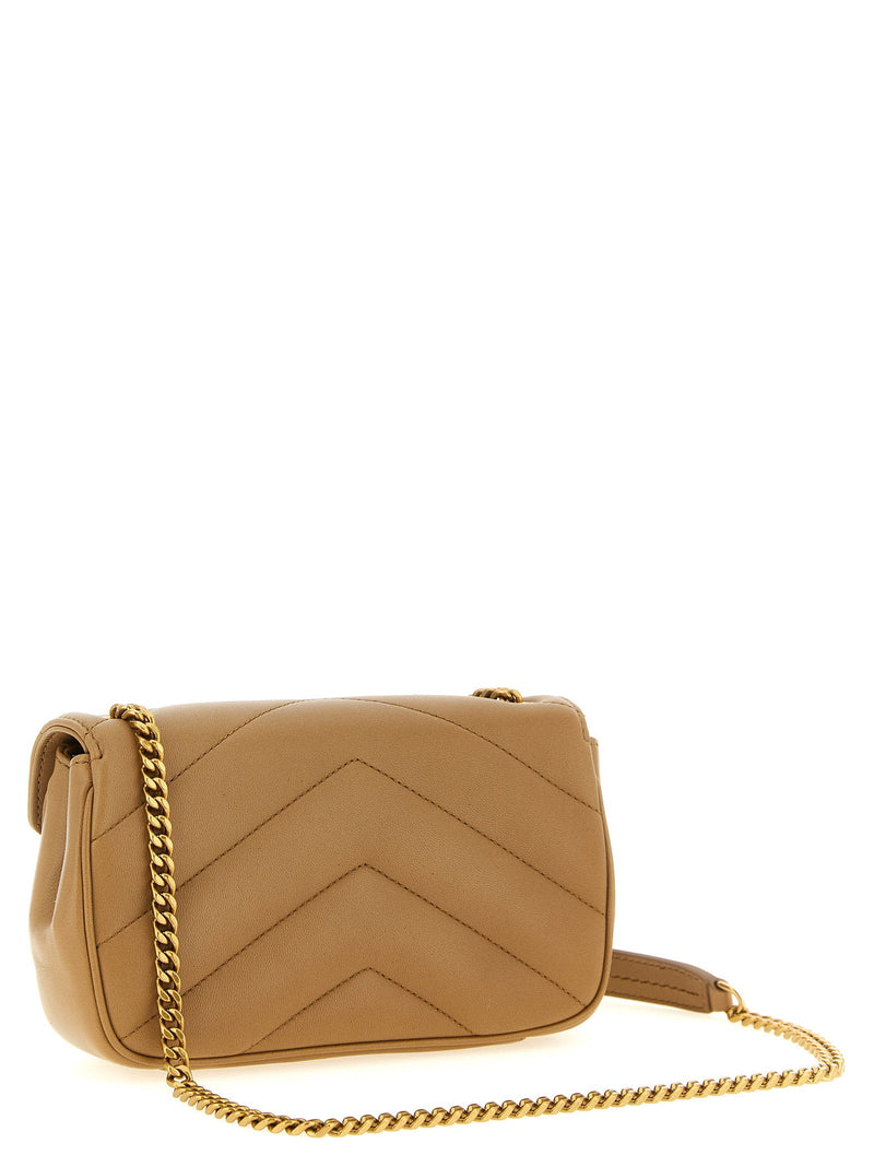 Saint Laurent Loulou Shoulder Bag — Camel