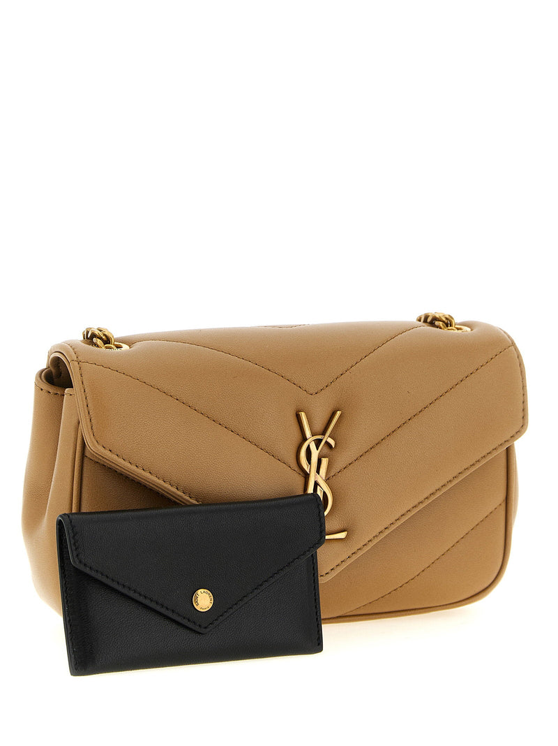 Saint Laurent Loulou Shoulder Bag — Camel