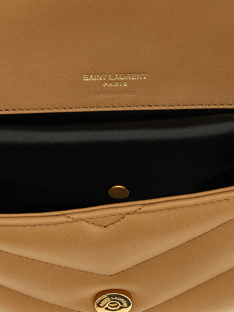 Saint Laurent Loulou Shoulder Bag — Camel