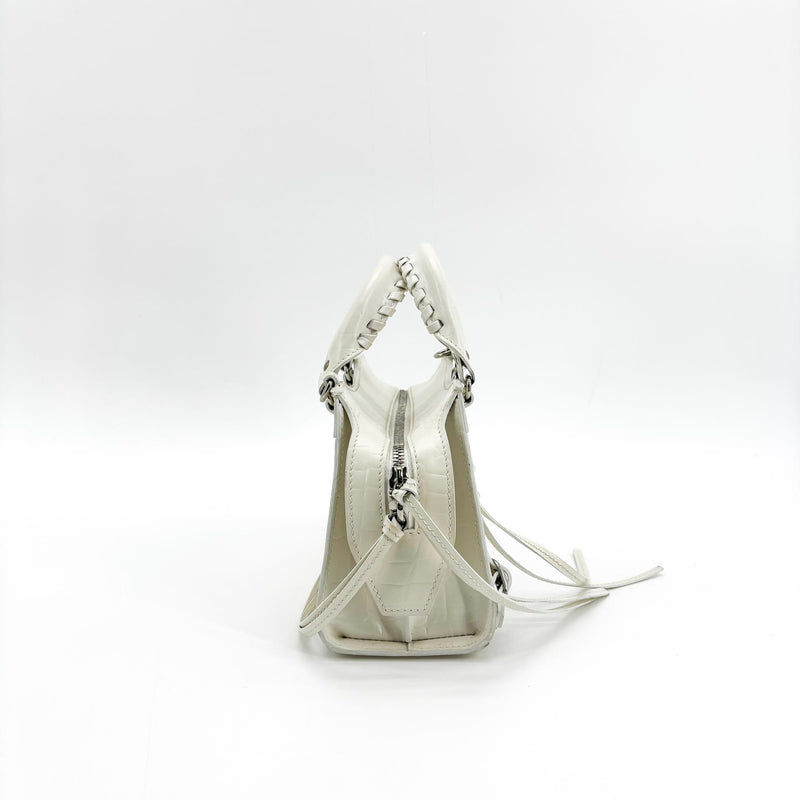 Balenciaga Neo Classic City Leather White Bag