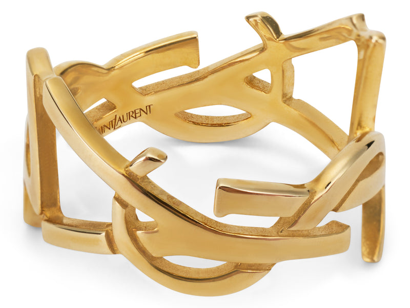 Saint Laurent Cassandre Bracelet — Gold Brass Bracelets