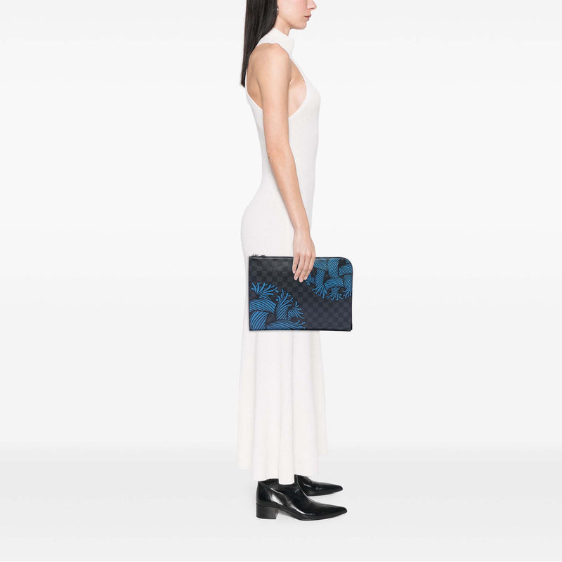 Christopher Nemeth Damier Graphite Pochette Jour GM - Image 6