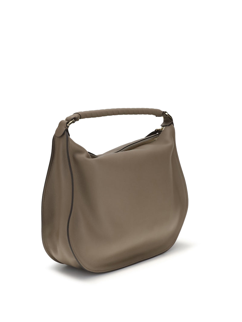 Chloé Marcie Shoulder Bag — Brown Calf Leather
