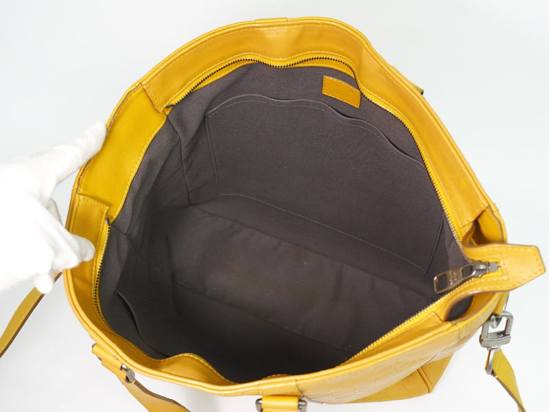 Louis Vuitton Tadao Damier Infini Leather Yellow Bag