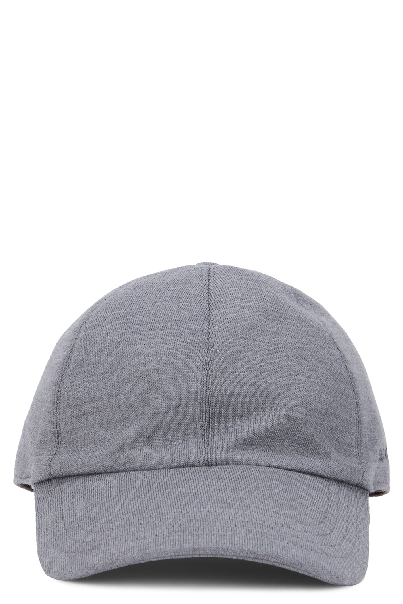 Slowear 82b530 Virgin Wool Baseball Cap — Gray Caps