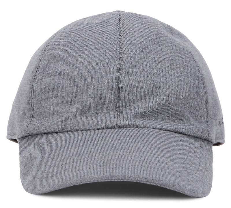 Slowear 82b530 Virgin Wool Baseball Cap — Gray Caps