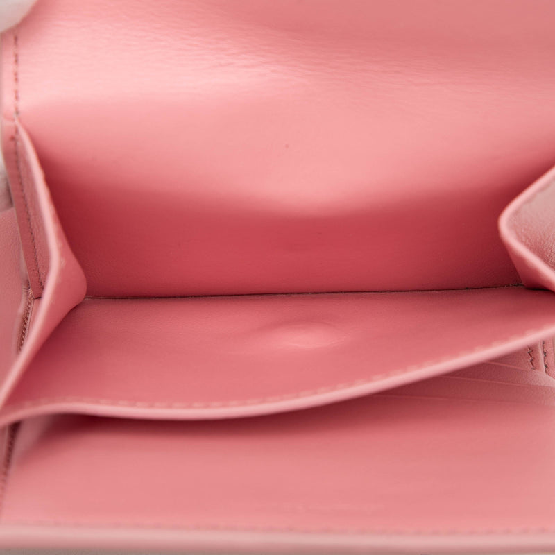 Shiny Calfskin Triomphe Flap Small Wallet - Image 4