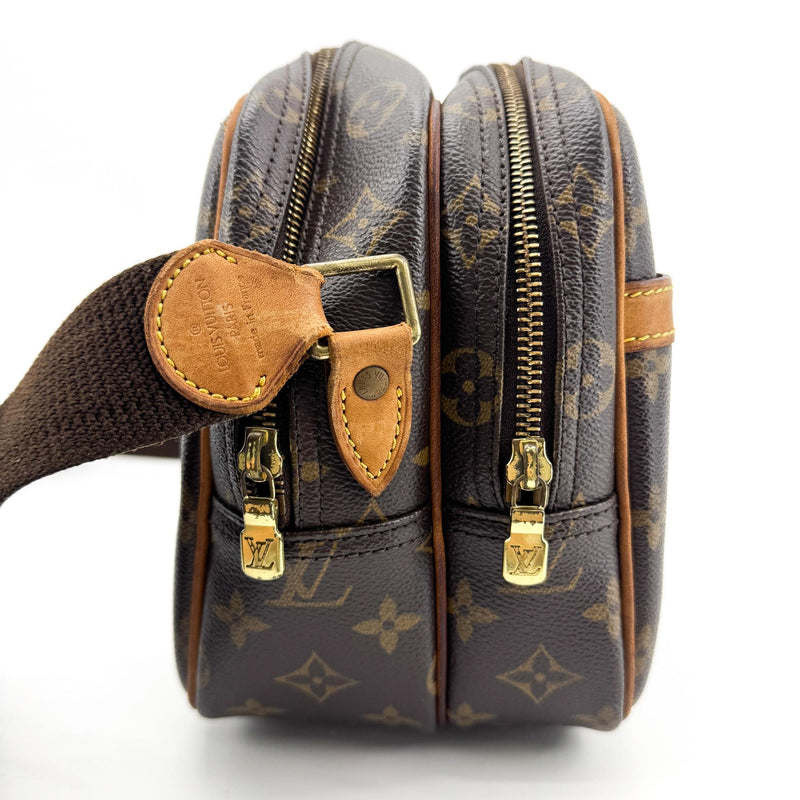 Louis Vuitton Reporter Monogram Canvas Brown Bag