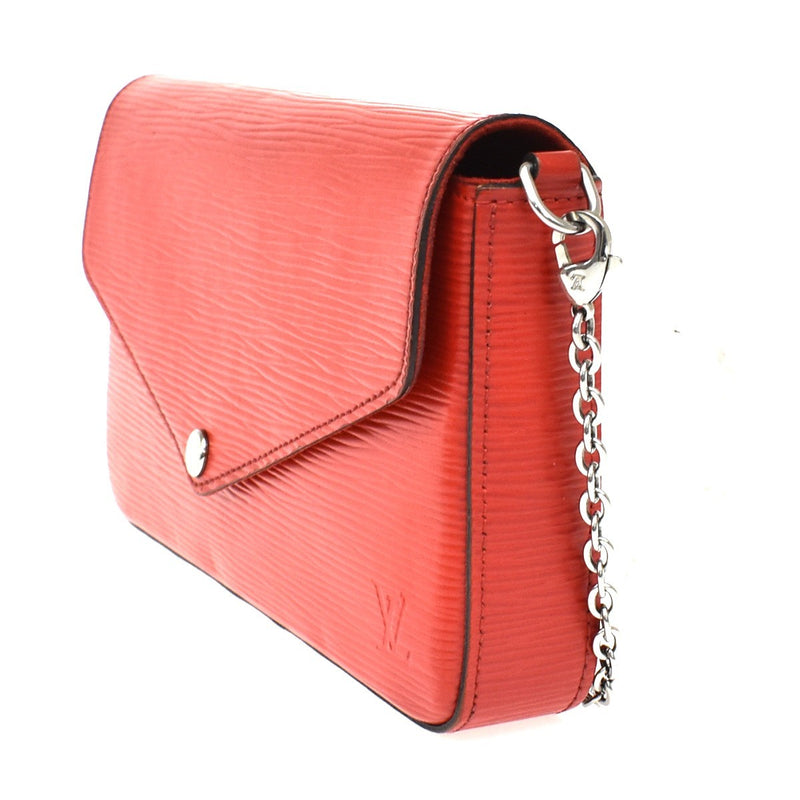 Louis Vuitton Felicie Chain Epi Leather Red Bag
