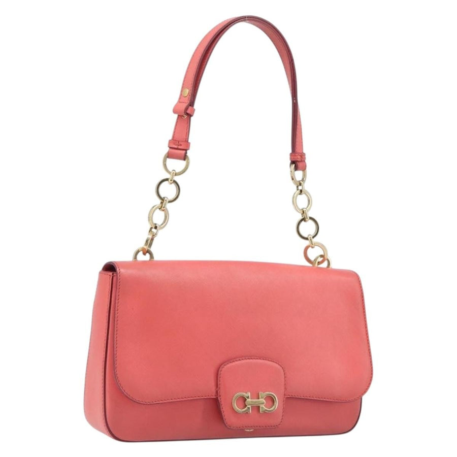 Salvatore Ferragamo Gancini Leather Pink Bag