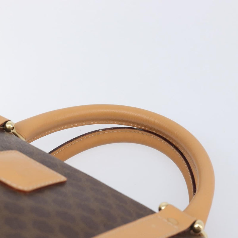 Celine Handbag Canvas Brown Bag