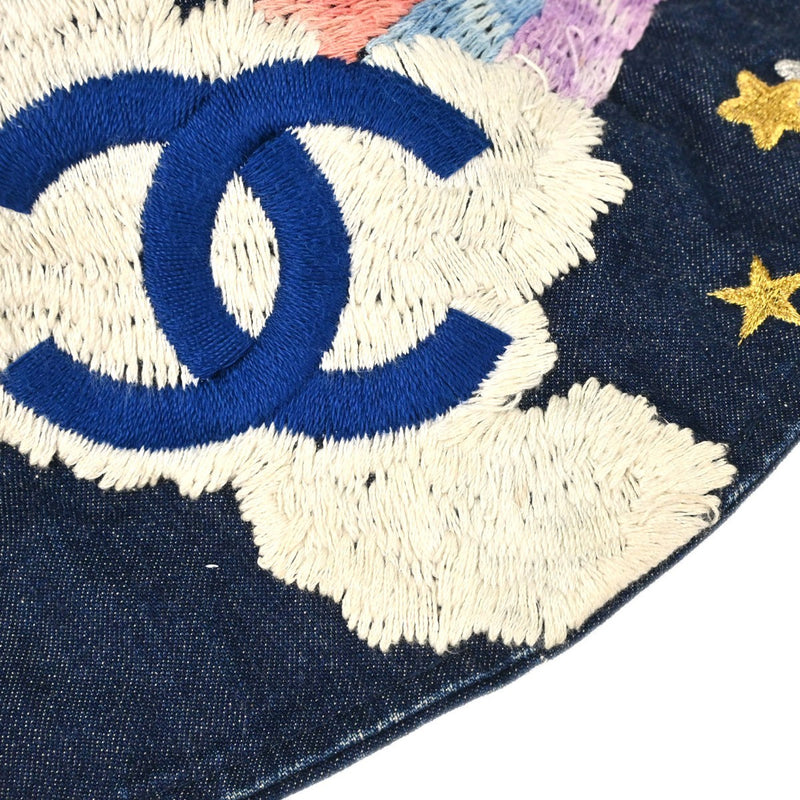 Chanel Denim Mood Bucket Hat Night Flight Embroidery Navy Denim_jeans