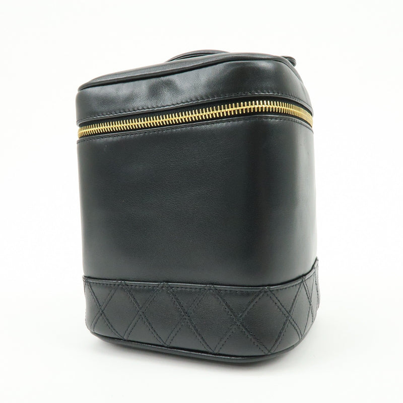 Chanel Vanity Leather Black Bag