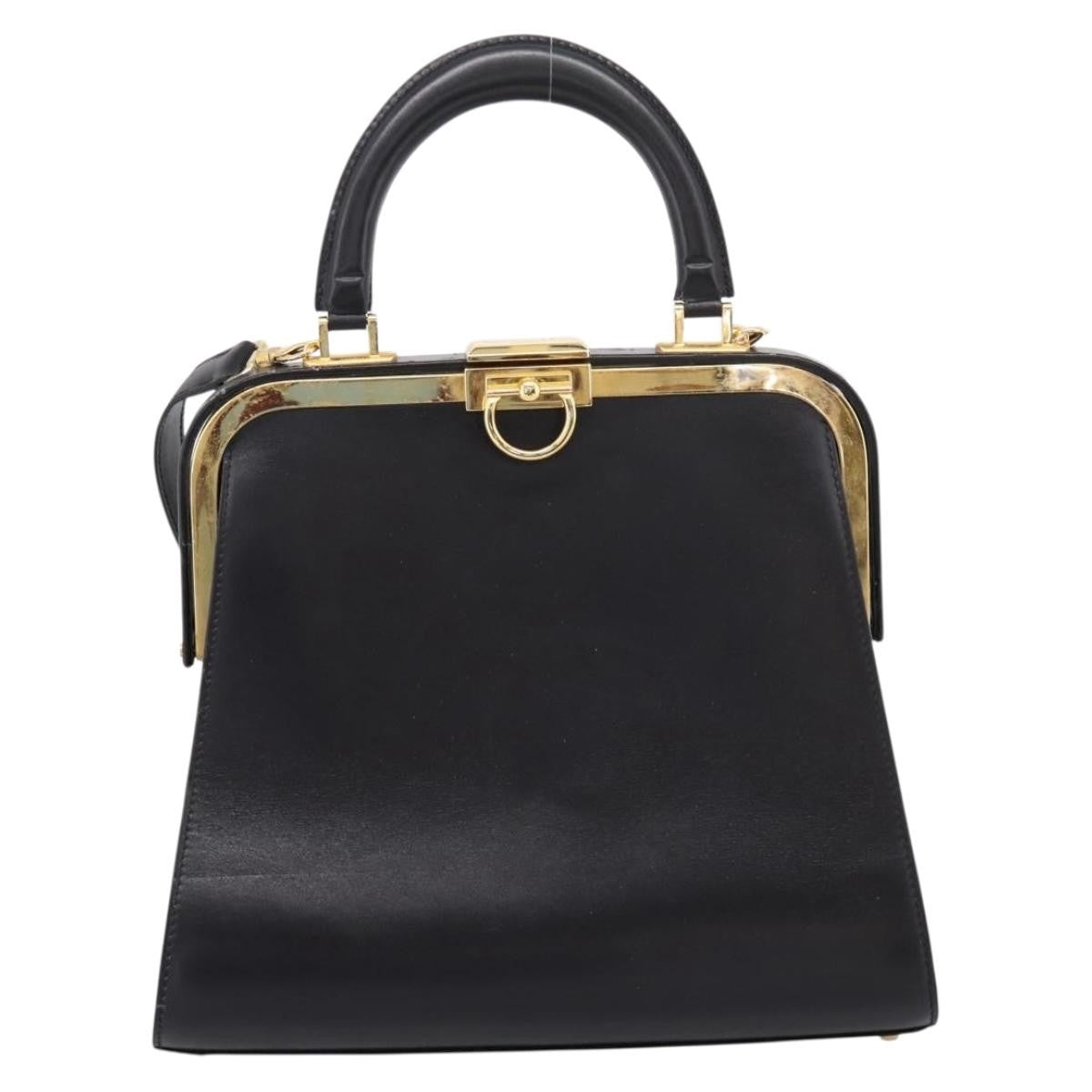 Christian Dior Shoulder Leather Black Bag