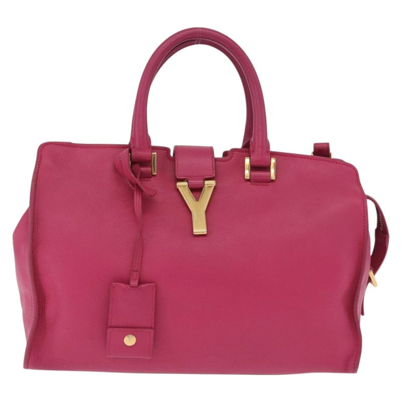Saint Laurent Classic Y Cabas Leather Pink Bag