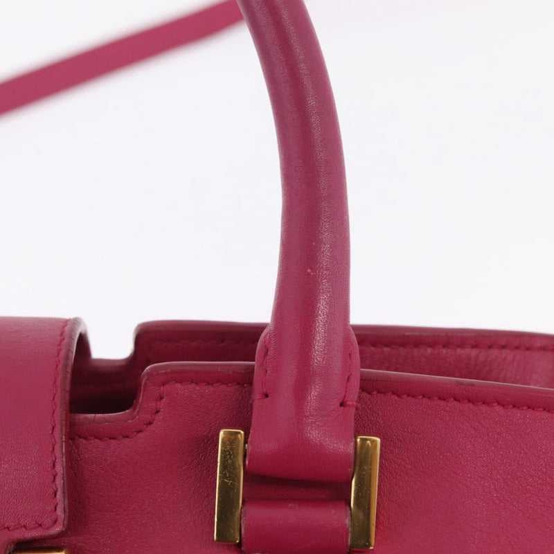 Saint Laurent Classic Y Cabas Leather Pink Bag
